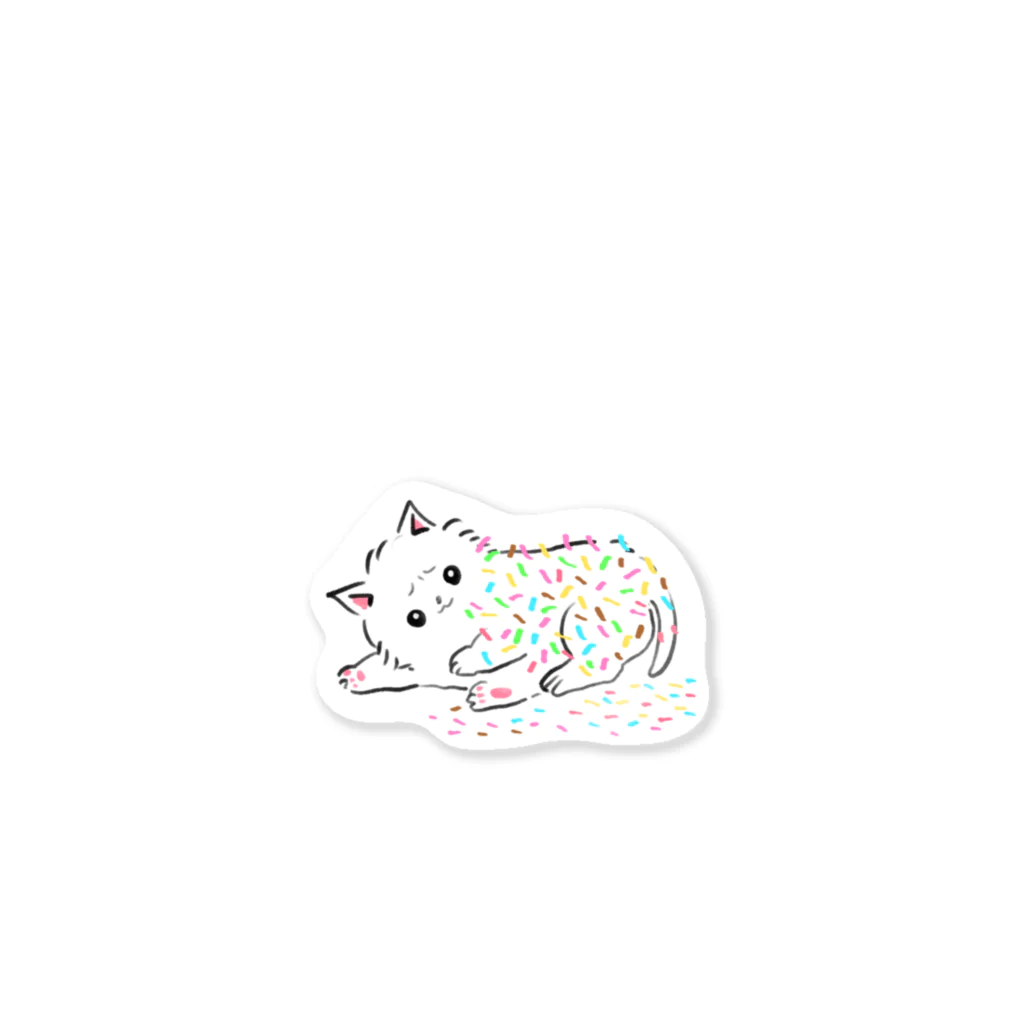 S.P.catのカラースプレー猫 Sticker