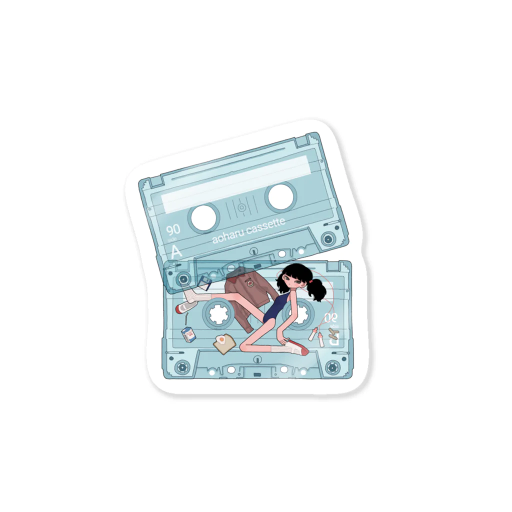 マカロニやさんのカセットステッカー Sticker