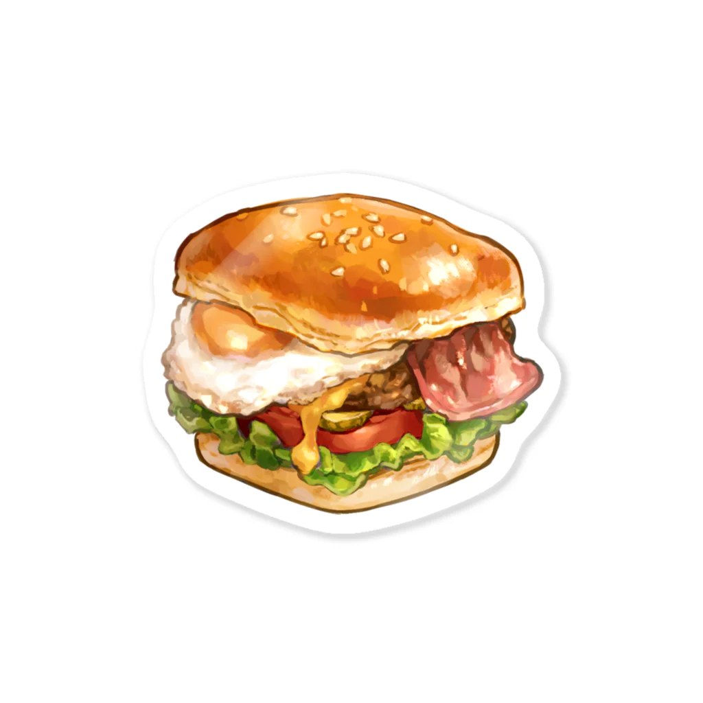 sainoSHOPのキューブ飯　ハンバーガー Sticker