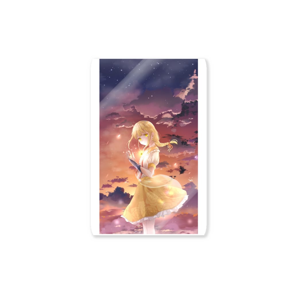みししっぴの黄野明稀映ステッカー Sticker