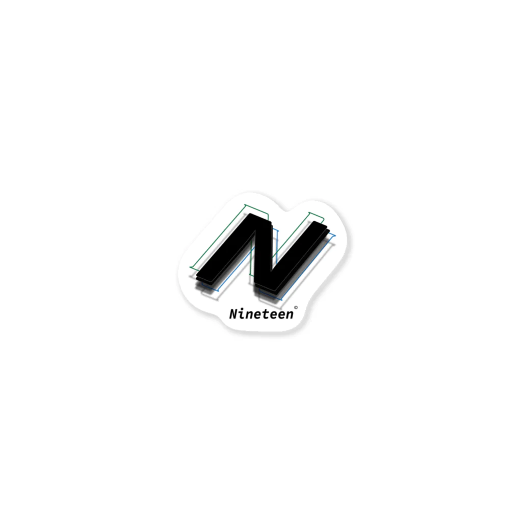 Nineteen©︎のnine Sticker