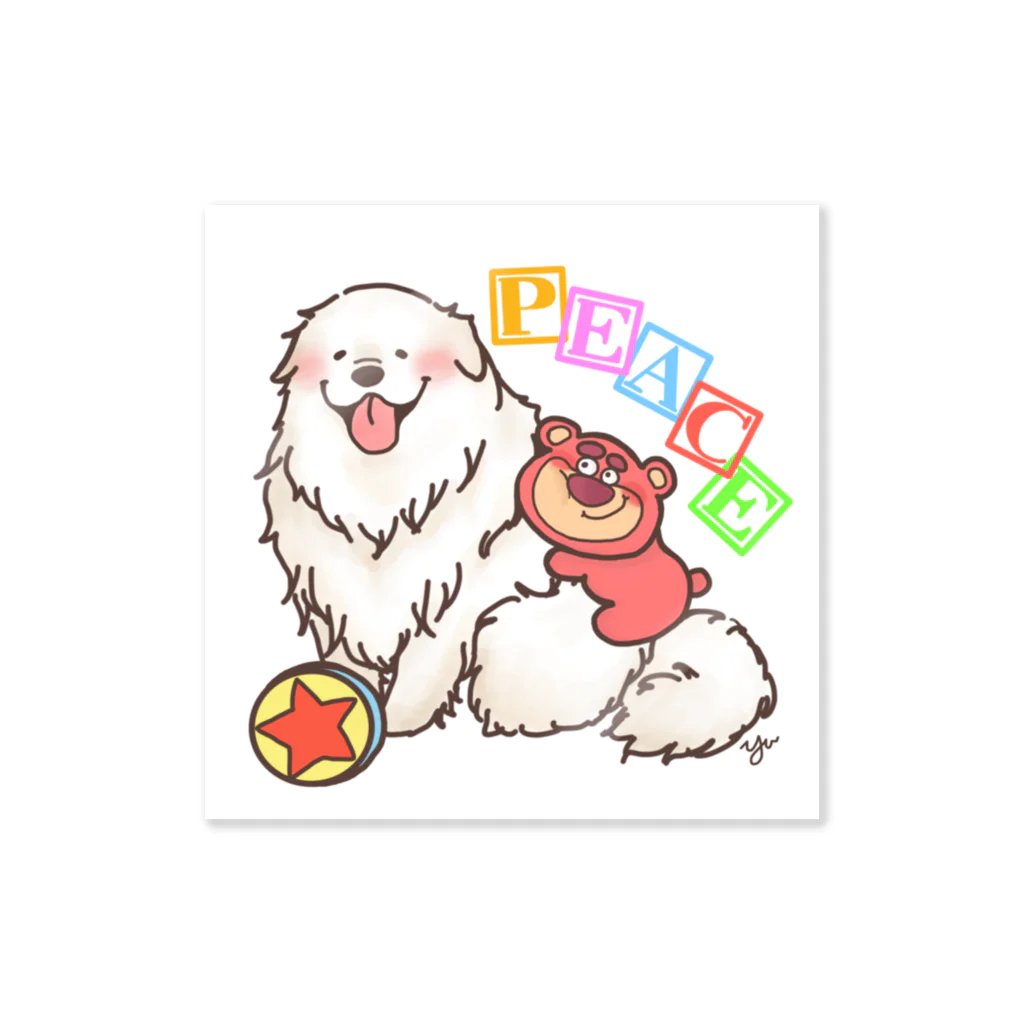 yunoの【依頼品】yuno犬種ステッカー「グレートピレニーズ」 Sticker