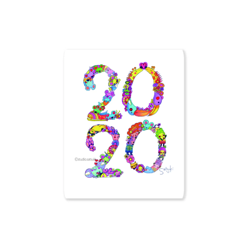 studio.satsukiの【2020】イラストmoji　colorful ver. Sticker