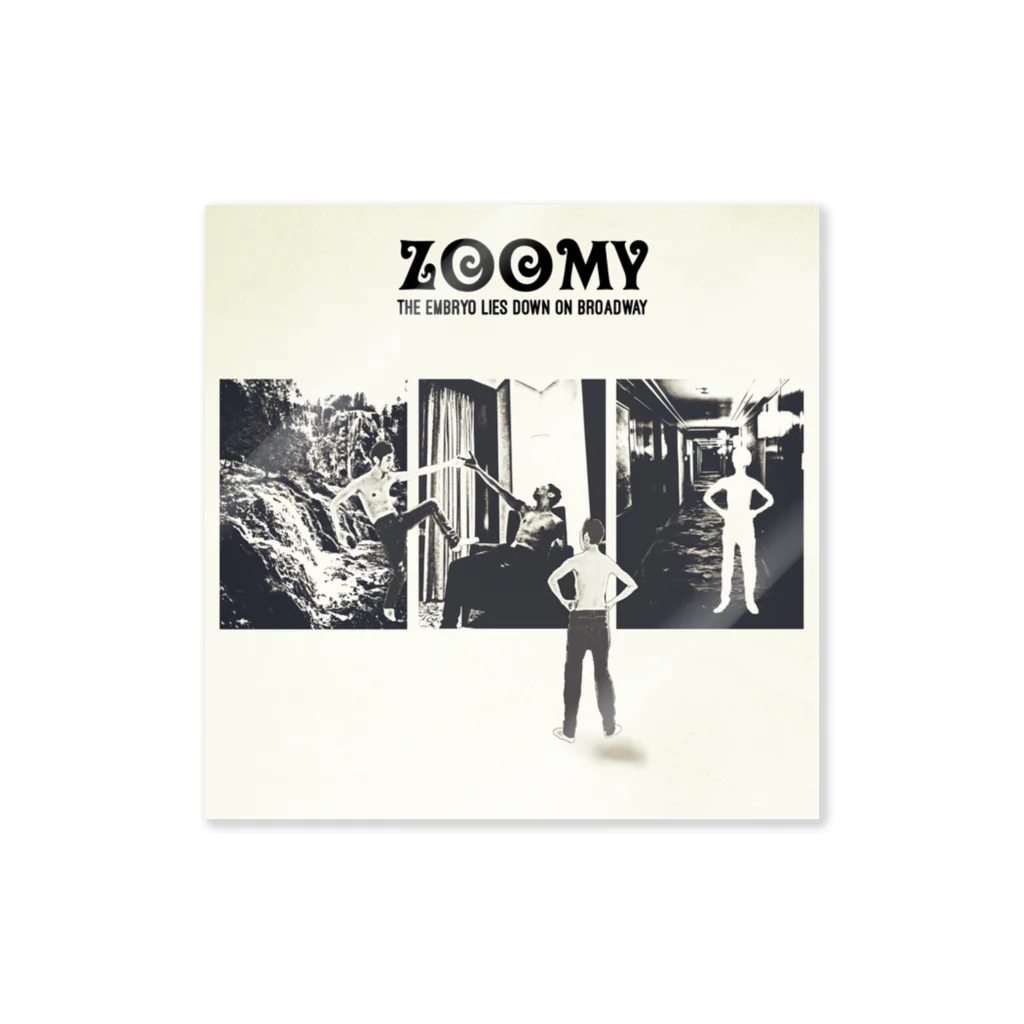 ZoomyのThe Embryo lies down on broadway ステッカー