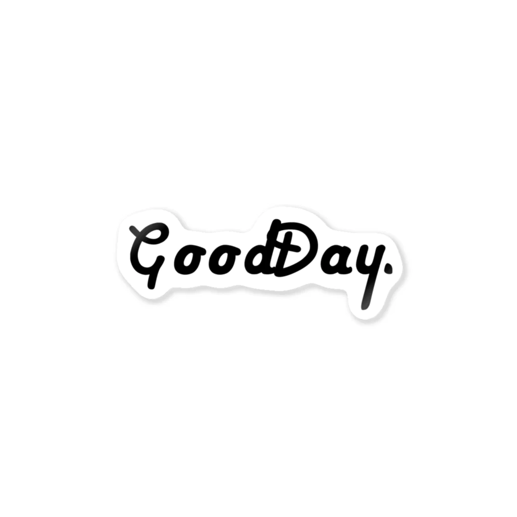 GoodDay.Apparel.のGoodDay. ステッカー BLACK Sticker