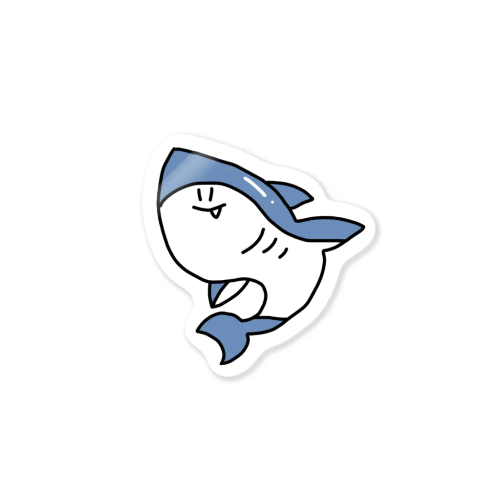 無気力動物園の無気力水族館 サメ Sticker