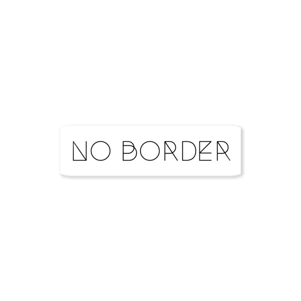 No borderのロゴステッカー ステッカー