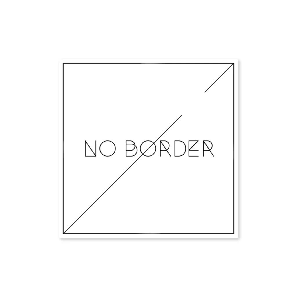 No borderのロゴマークステッカー ステッカー