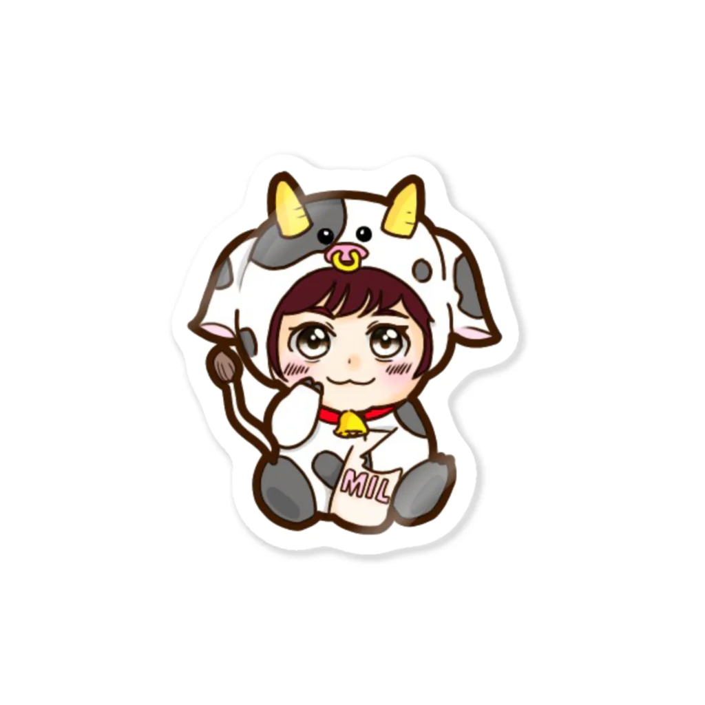 Yuuki@🐮時給日本一安いYouTuberのYuuki@時給日本一安いYouTuber Sticker