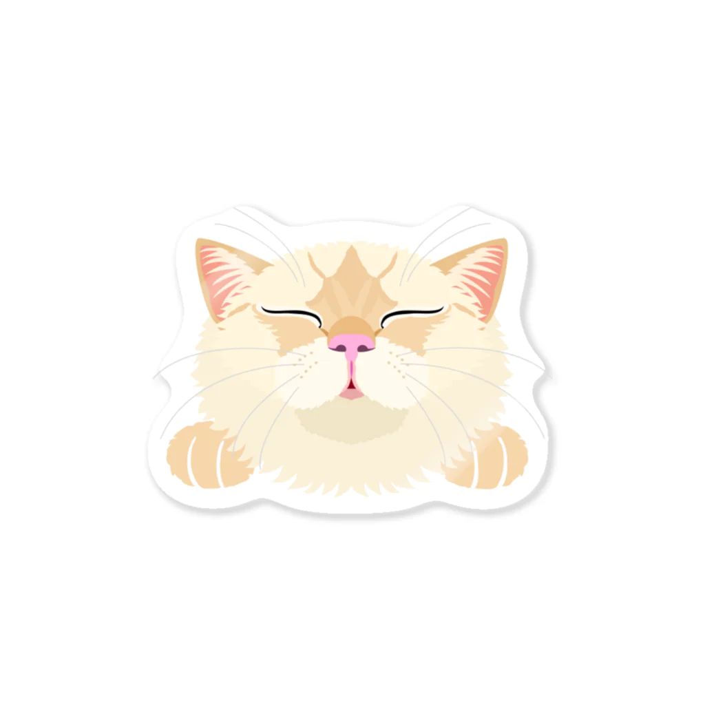 StudioAyutakaのキスして猫・ラグドール Sticker