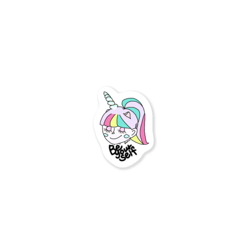 ＿kuru＿＿のユニコーンガール Sticker