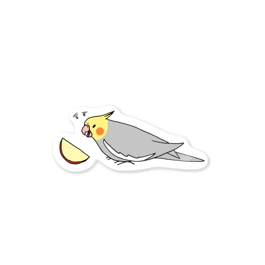 猛禽族のりんごにキレるオカメインコ  Sticker