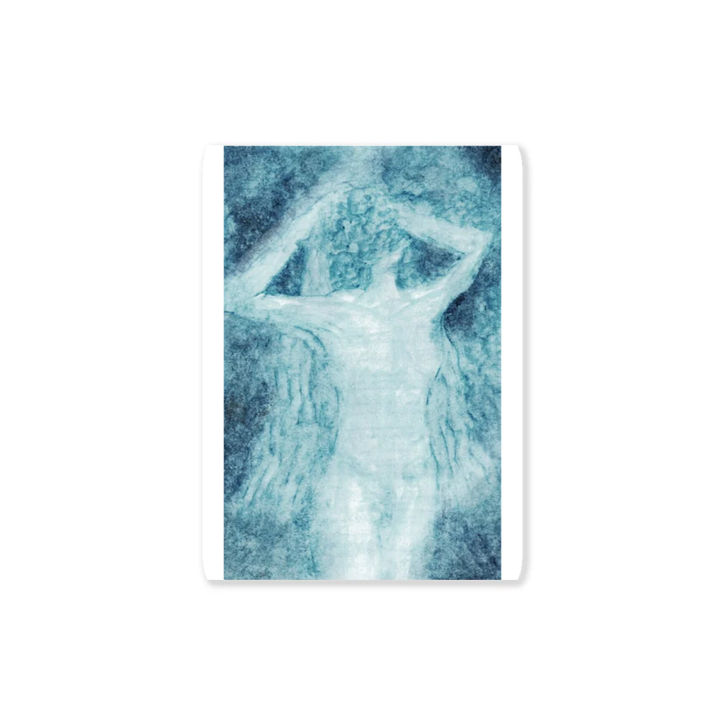 znd_ism_suzuriのabstract_bluelady_ Sticker