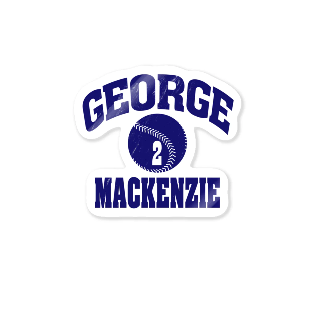 BASEBALL LOVERS CLOTHINGの「The George Mackenzie University」 ステッカー