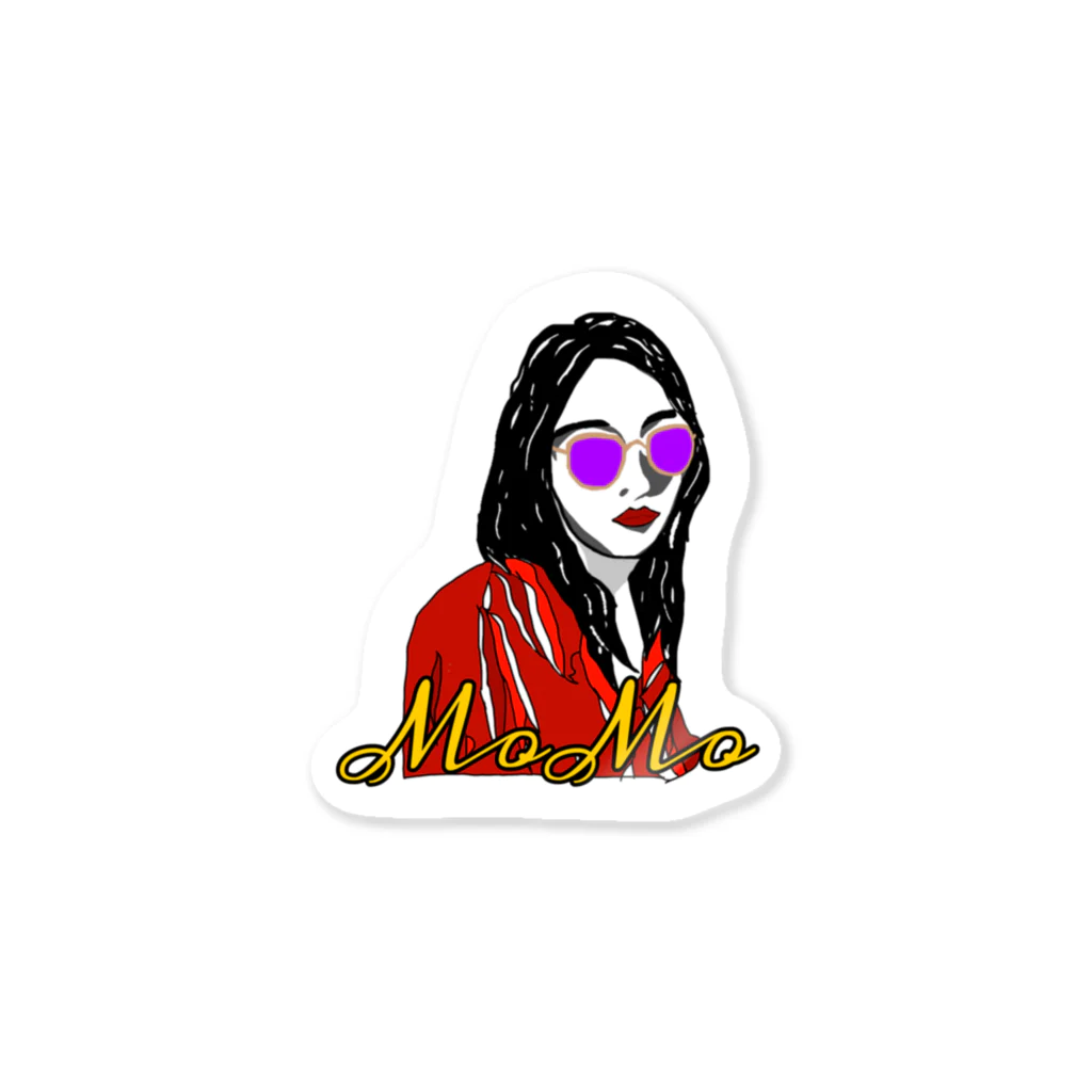 MoMoのMoMo Girl Sticker