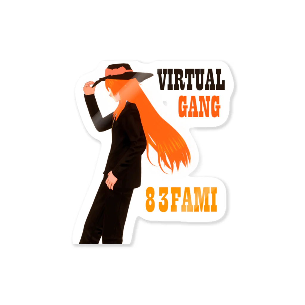 八十三ファミのバーチャルギャングショップの83 VIRTUALWESTERN グッズ Sticker