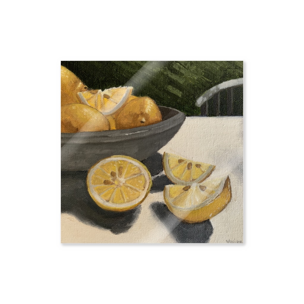 レモンの絵 Lemons Painting Sticker By Yuina Trundle Yuinatrundle Suzuri