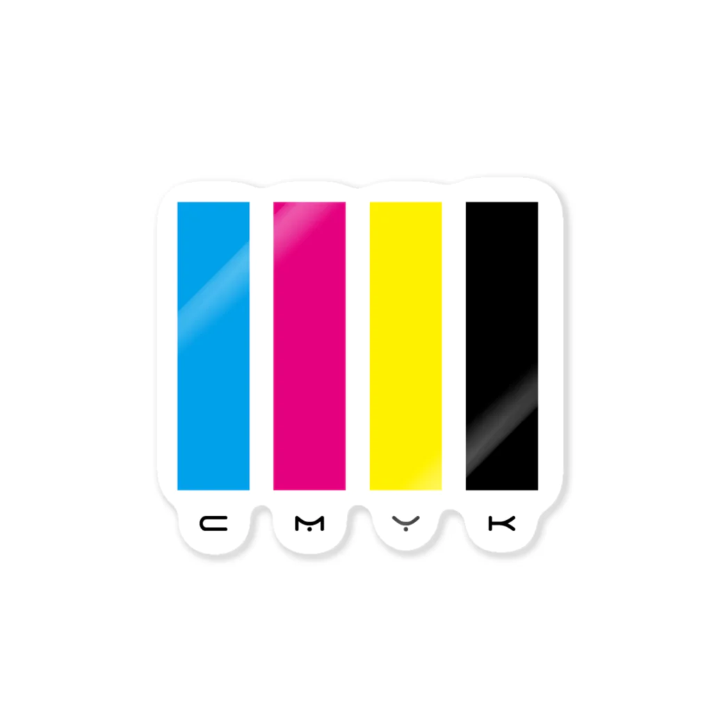 CMYKのCMYK ステッカー