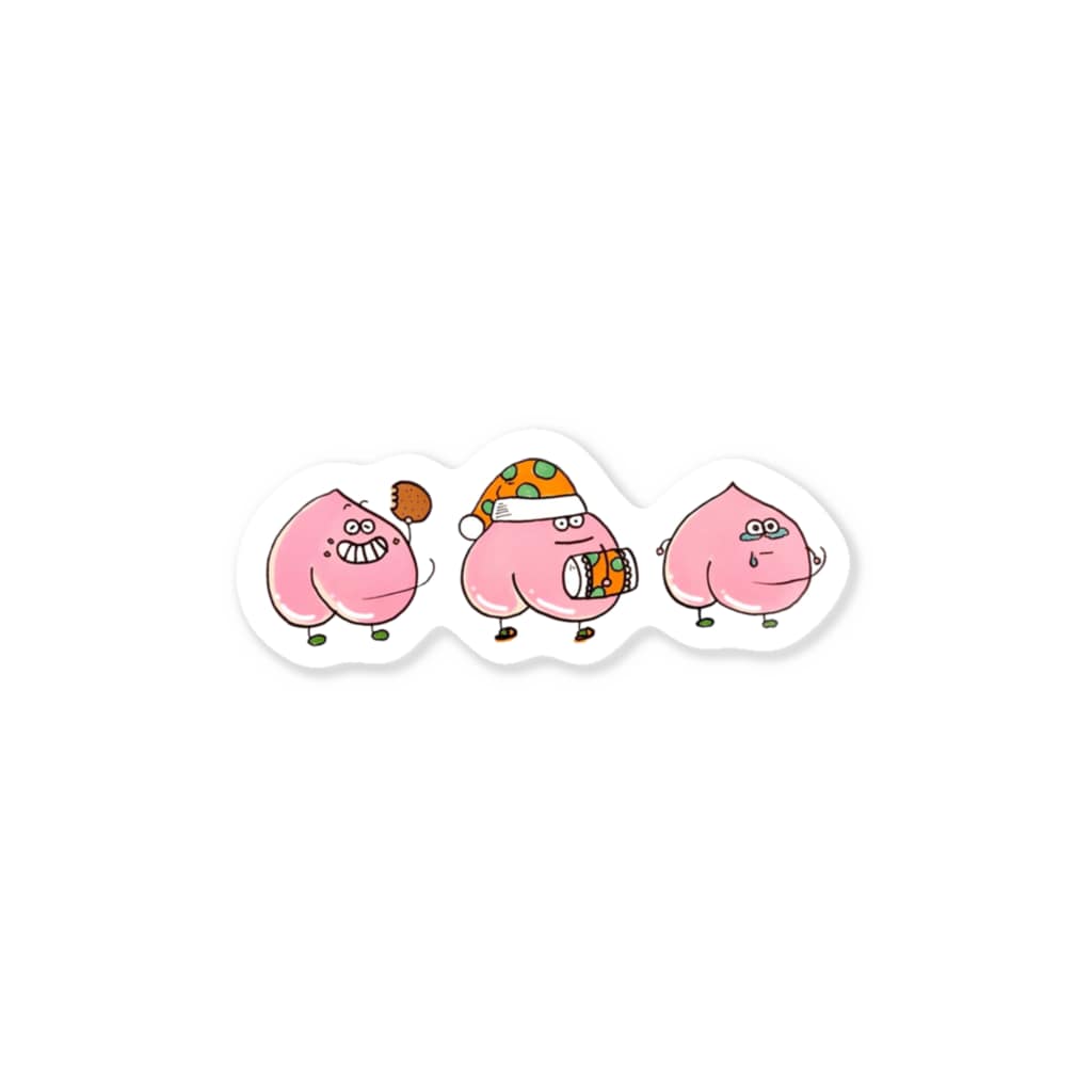 ももしりくんステッカー Vege Pop Studio Vege Pop のステッカー通販 Suzuri スズリ ももしりくんステッカー Vege Pop Studio Vege Pop のステッカー通販 Suzuri スズリ