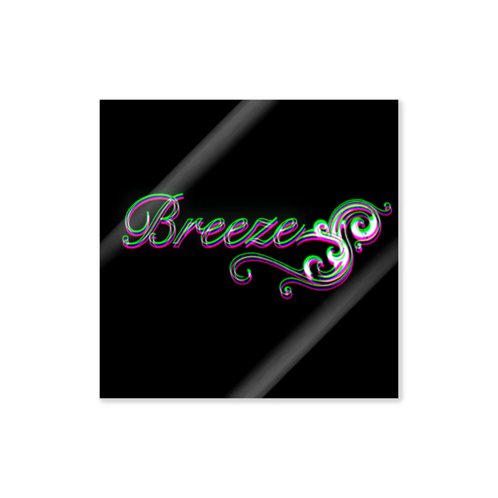 AIEL(あいえる)@game運命の刃のBreeze ロゴA ステッカー