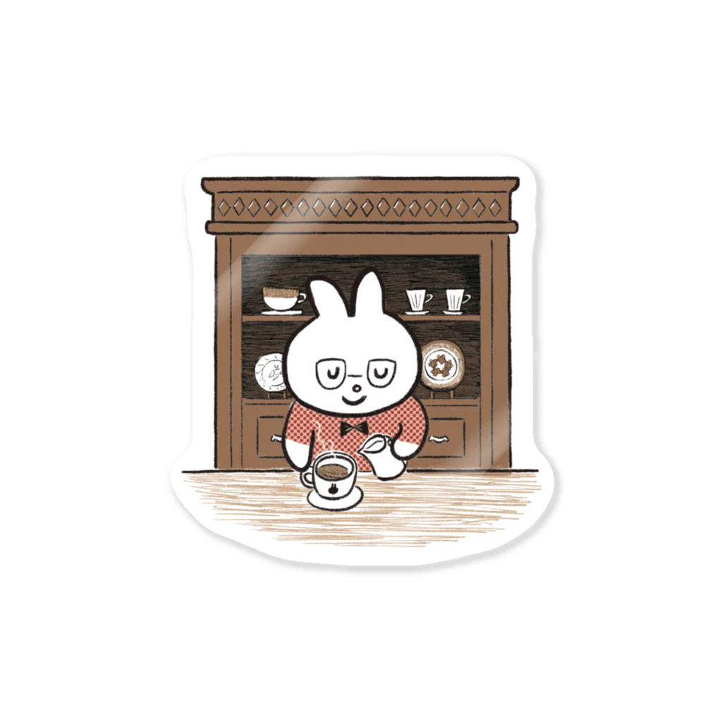 momogouの喫茶店のみみぞうさん Sticker