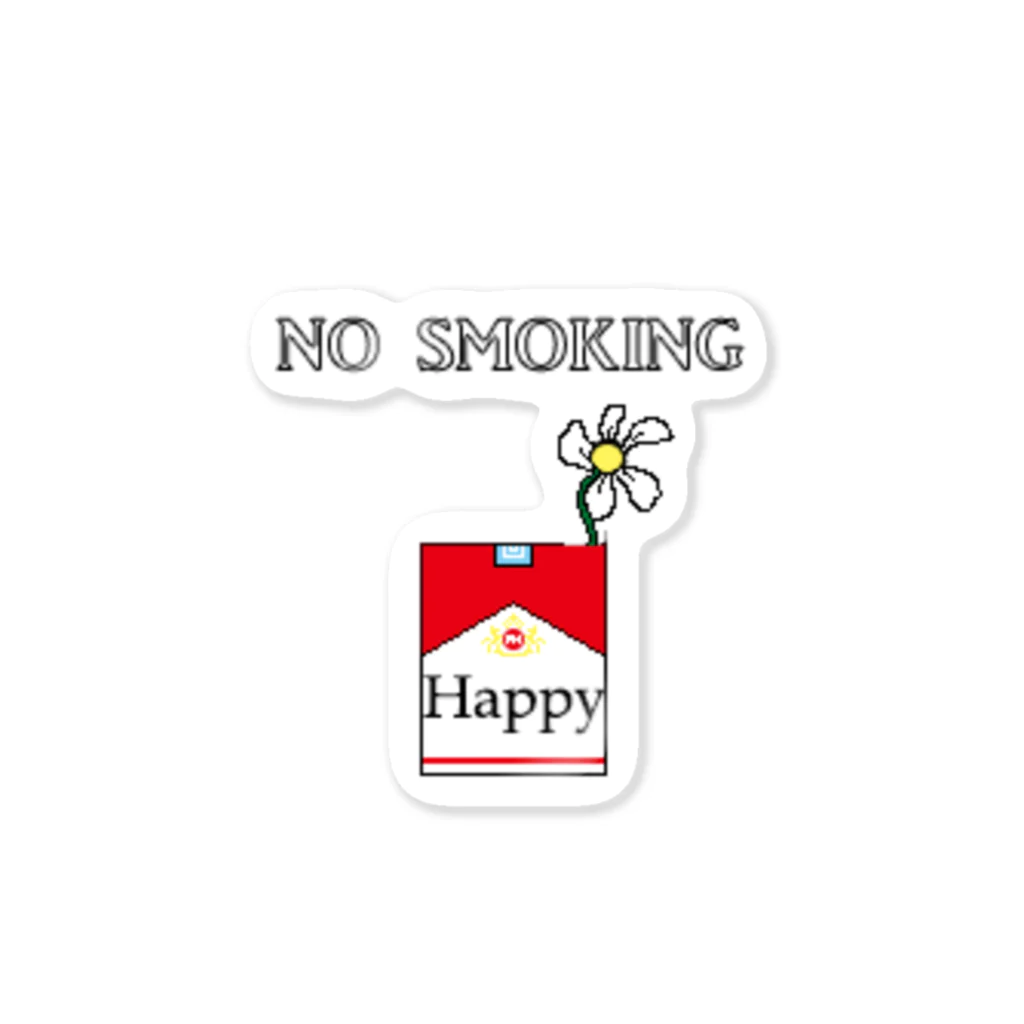 takuemonのNO SMOKING ステッカー