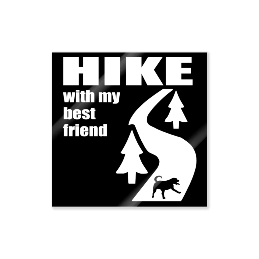 too muchの人間用の四角なHIKE ステッカー