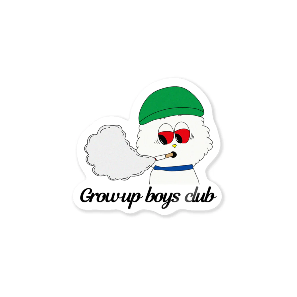 Grow up boys clubのSmoking boy Sticker