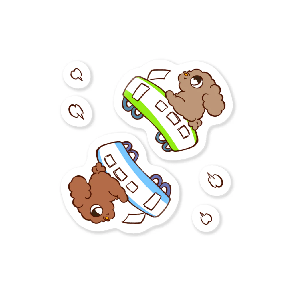 menonokkaのマルメドッグ(電車/色2) Sticker