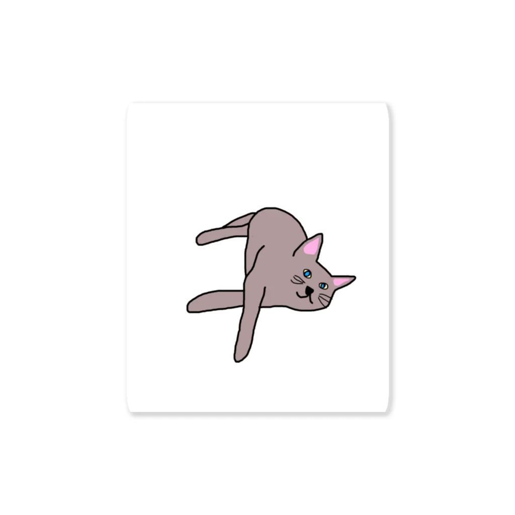 昭和猫の灰色猫 Sticker