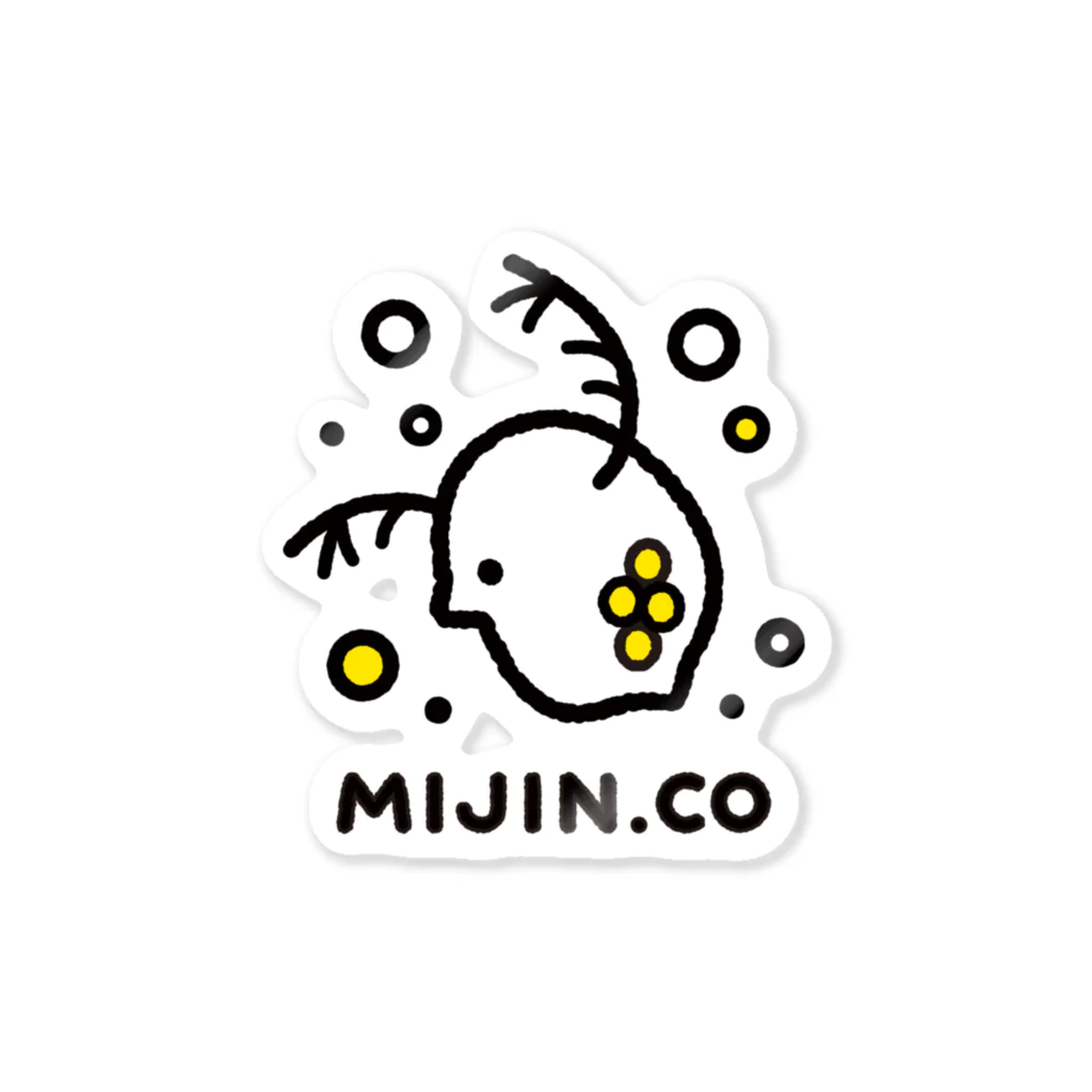 なんの脈絡もない雑貨店のMIJIN.CO ステッカー