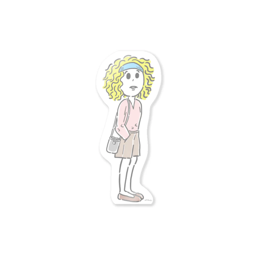 オバタアイの希望を捨てない女の子 Sticker