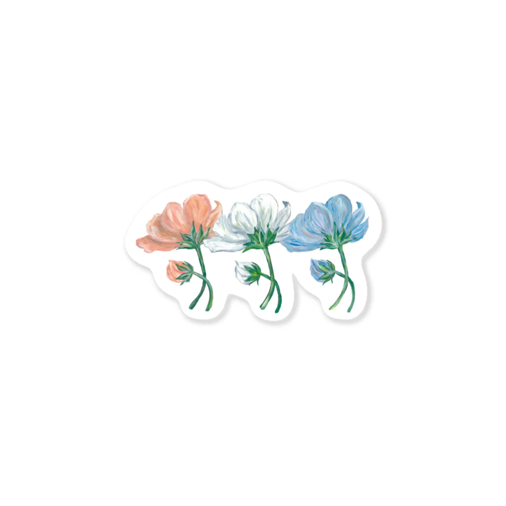 Asahi art styleの花花花 Sticker