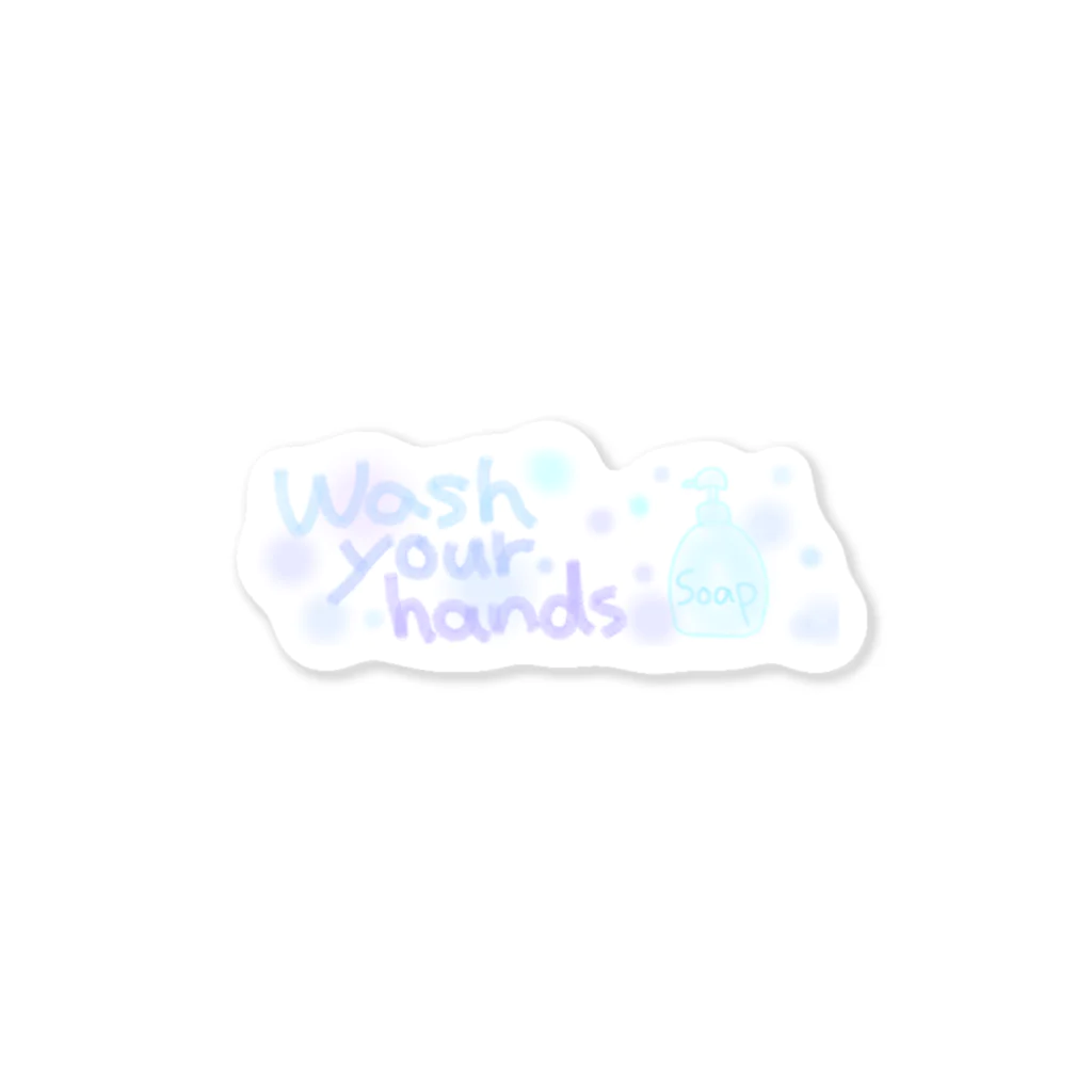 shop reikaの手洗いしようWash your hands Sticker