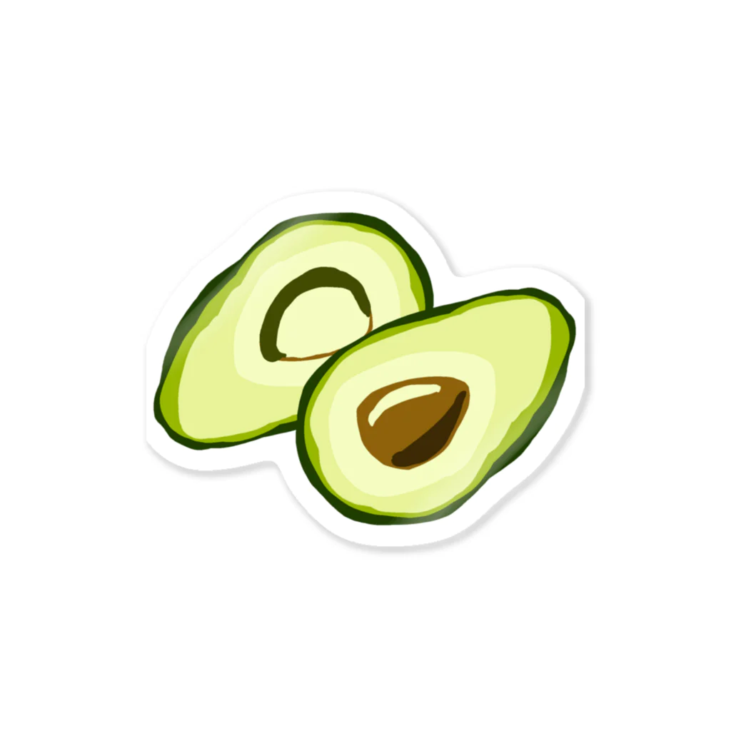 H.  Kinoのavocado Sticker