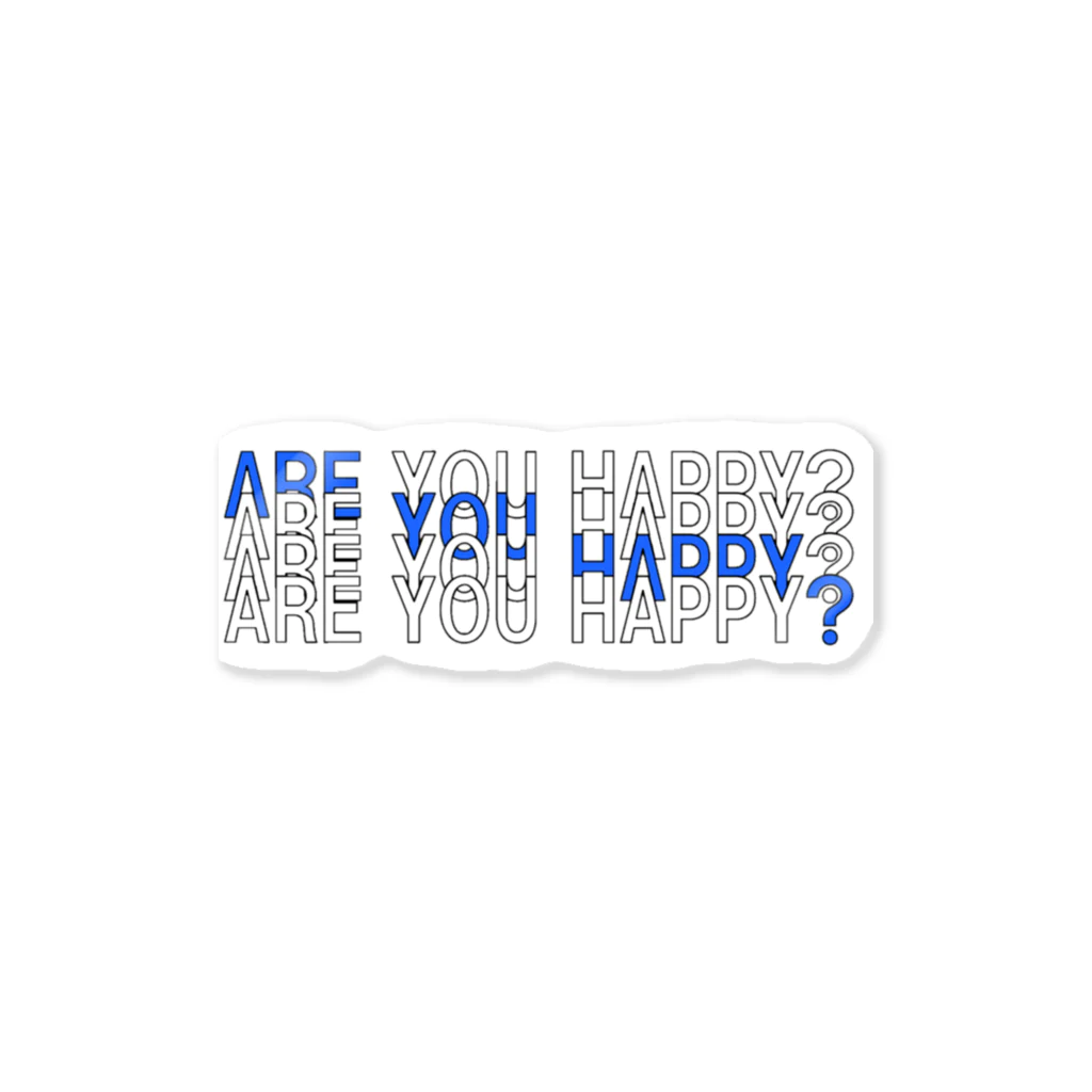 ばかくんのARE YOU HAPPY? ステッカー