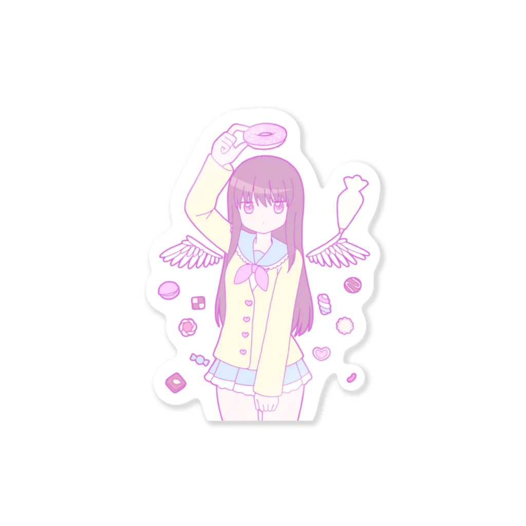 かわいいもののおみせ　いそぎんちゃくのお菓子な天使 Sticker