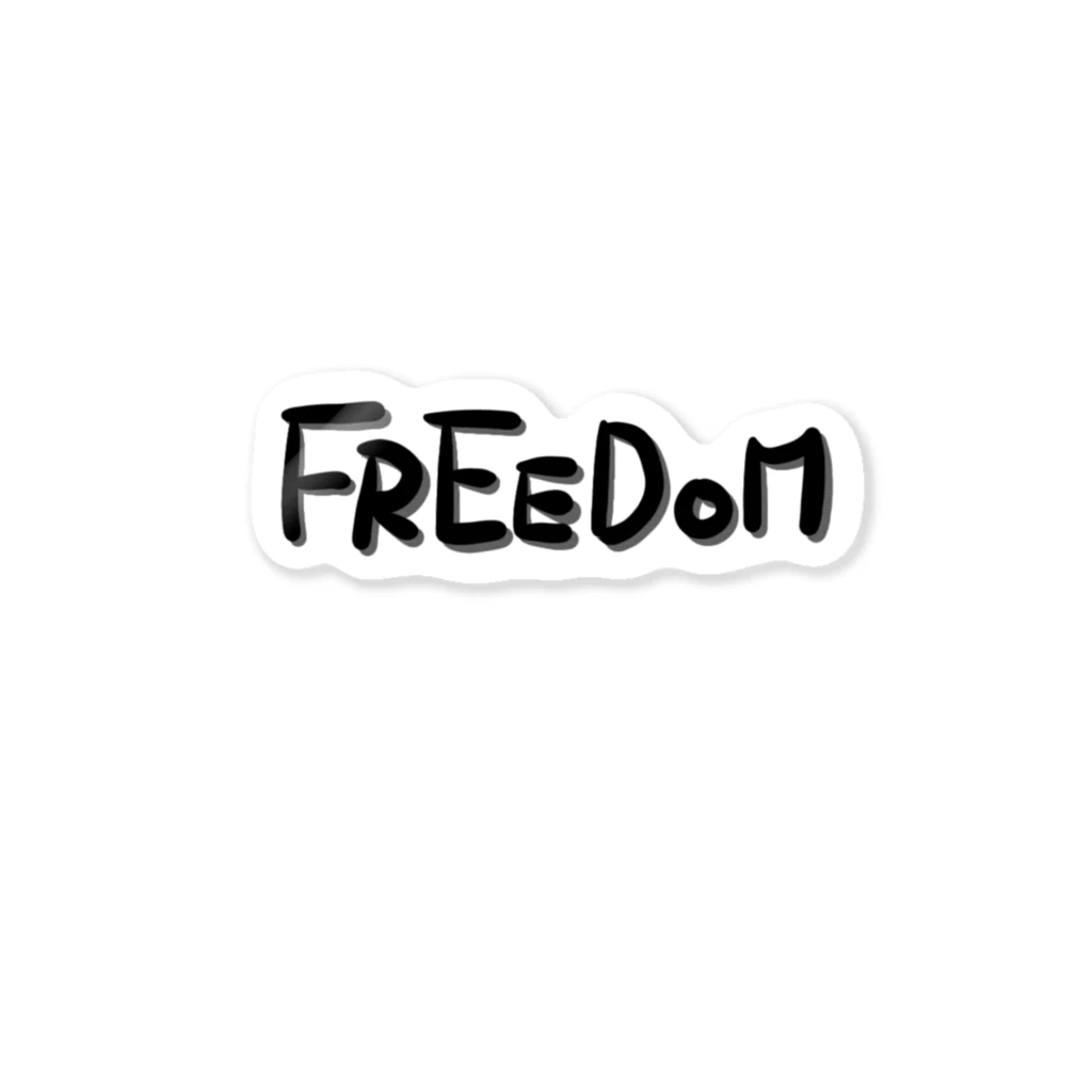 mashumallow0203のFreedom 自由 グッズ Sticker