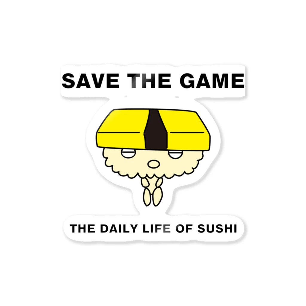 Y0HY0HのSAVE THE GAME ステッカー