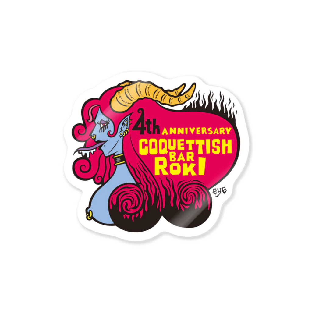 Coquettish bar ROKIのROKI4周年グッズ-2 Sticker