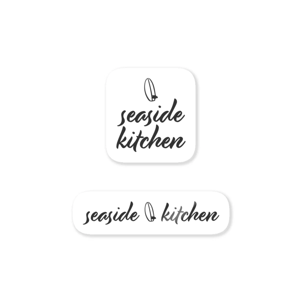 たつおと海子 公式ショップのSeaside Kitchen（シンプル） ステッカー