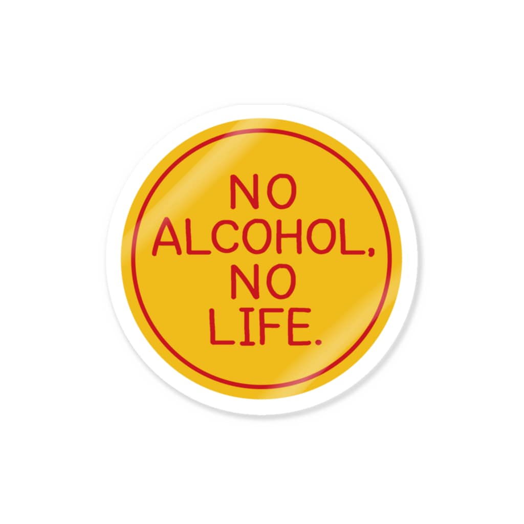 stereovisionのNO ALCOHOL, NO LIFE. Sticker