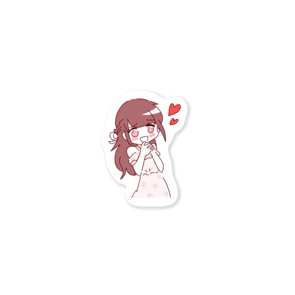 みねショのおめめハートリアコちゃん Sticker