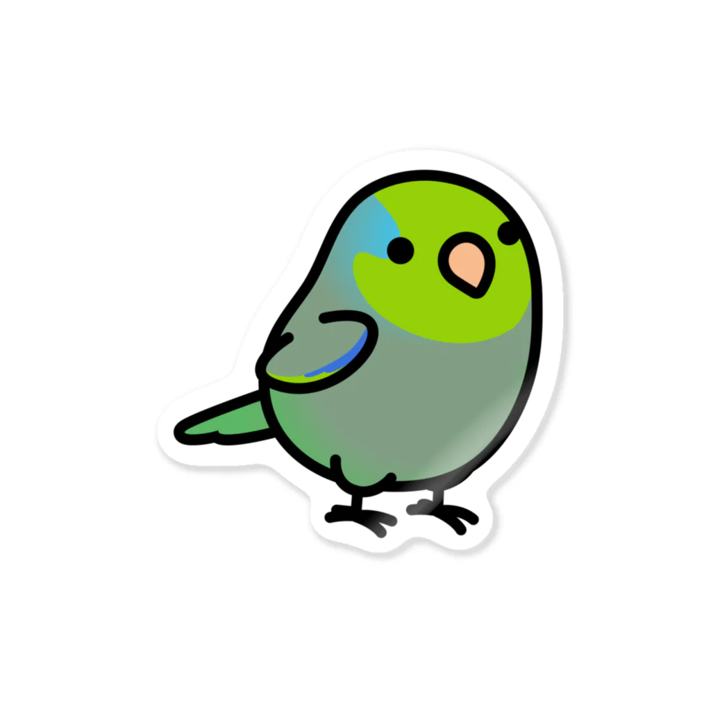 Cody the LovebirdのChubby Bird マメルリハ Sticker