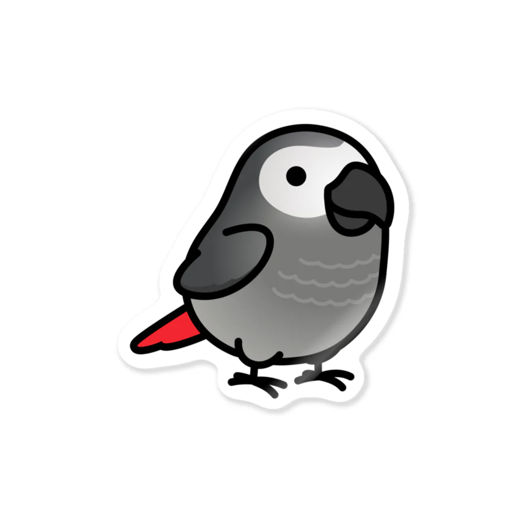 Cody the LovebirdのChubby Bird ヨウム 스티커