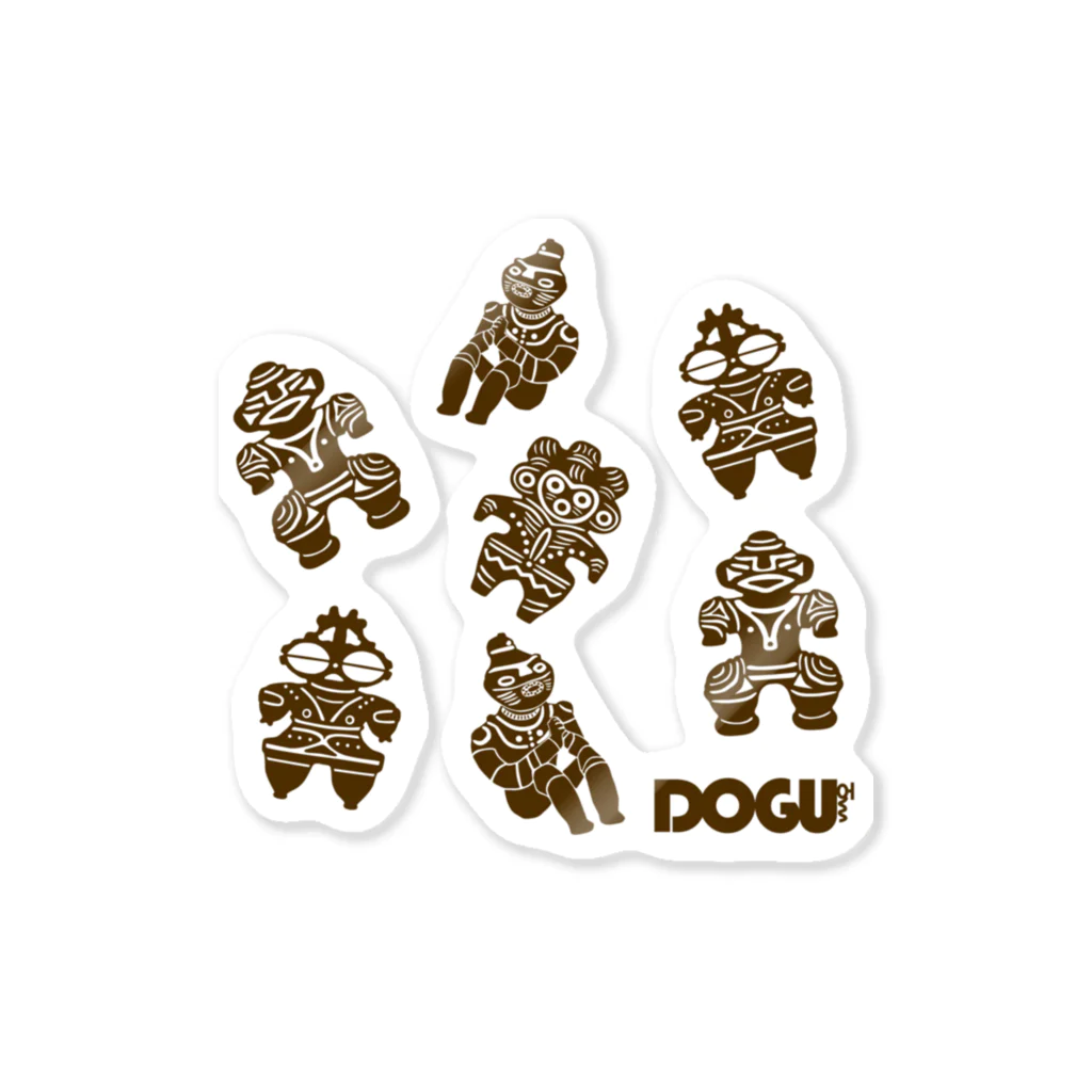 SHOP Jyo-monの土偶セプテット（茶色） Sticker