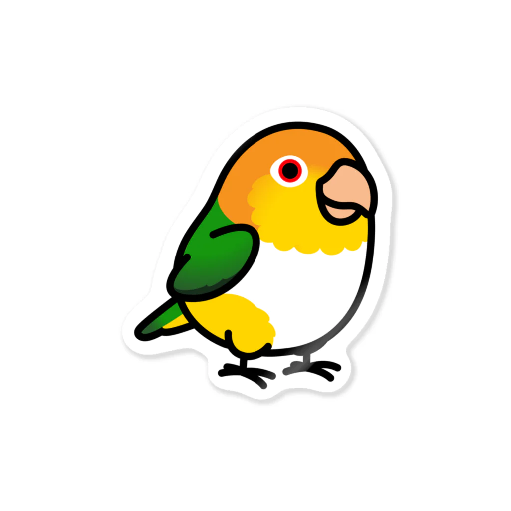 Cody the LovebirdのChubby Bird シロハラインコ ステッカー