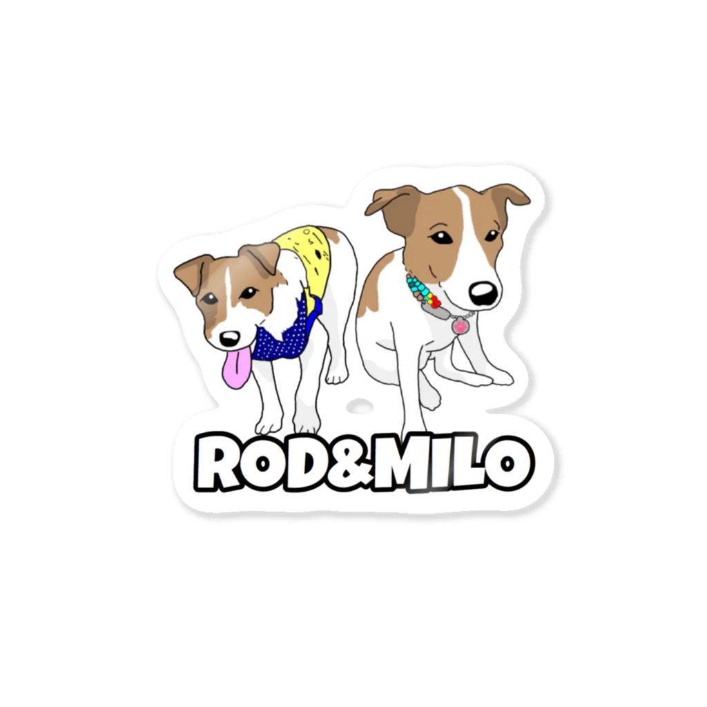 PetTee(ペッティー)のRODとMILOのステッカー Sticker