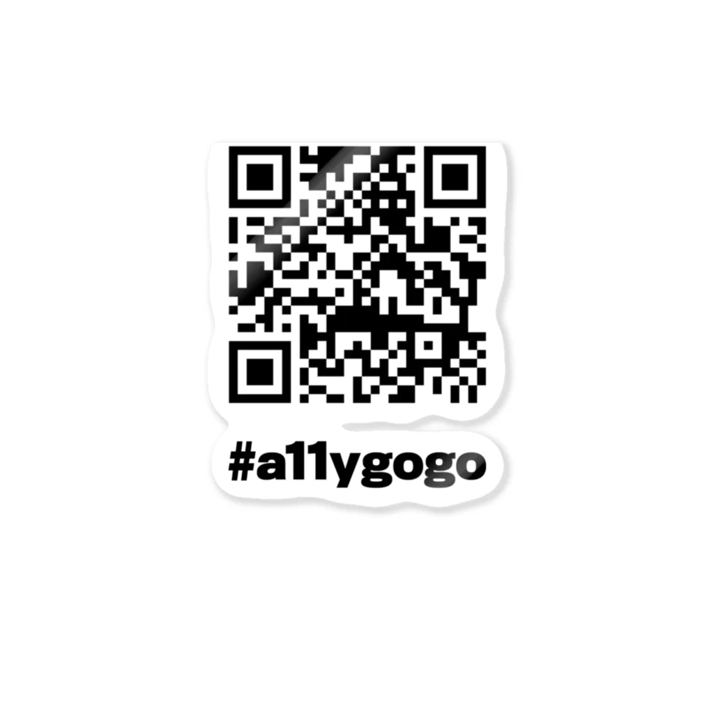 Infoaxiaのa11ygogo_QR Sticker