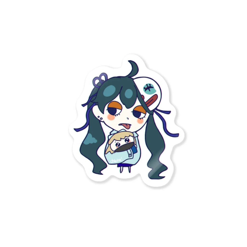 🥟↻հąçհą！(茶茶)🍵のちゃちゃさんシール Sticker